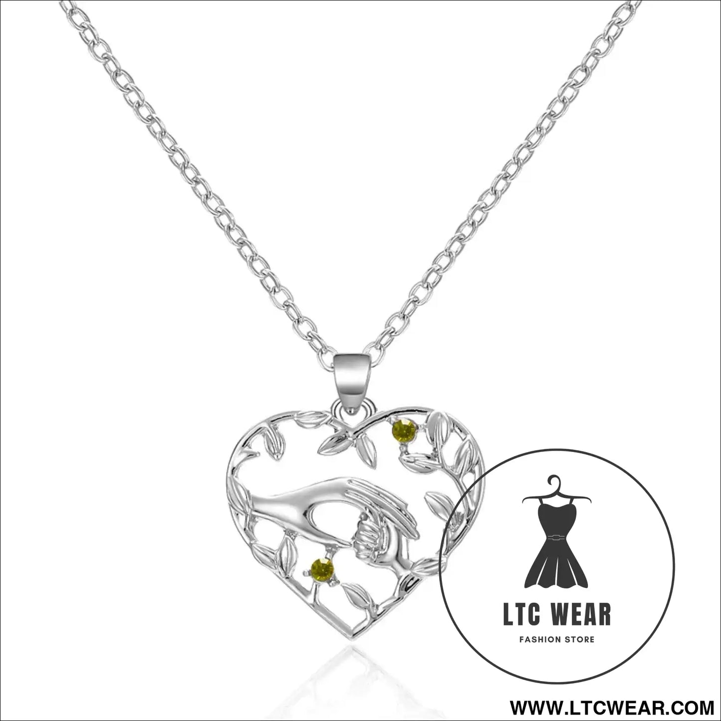 Forever Love Heart & Moon Necklace for Mom & Daughter - L.T.C Wear Online Fashion Store