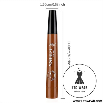 Four Fork Eyebrow Pencil: Natural & Waterproof Colors - L.T.C Wear Online Fashion Store