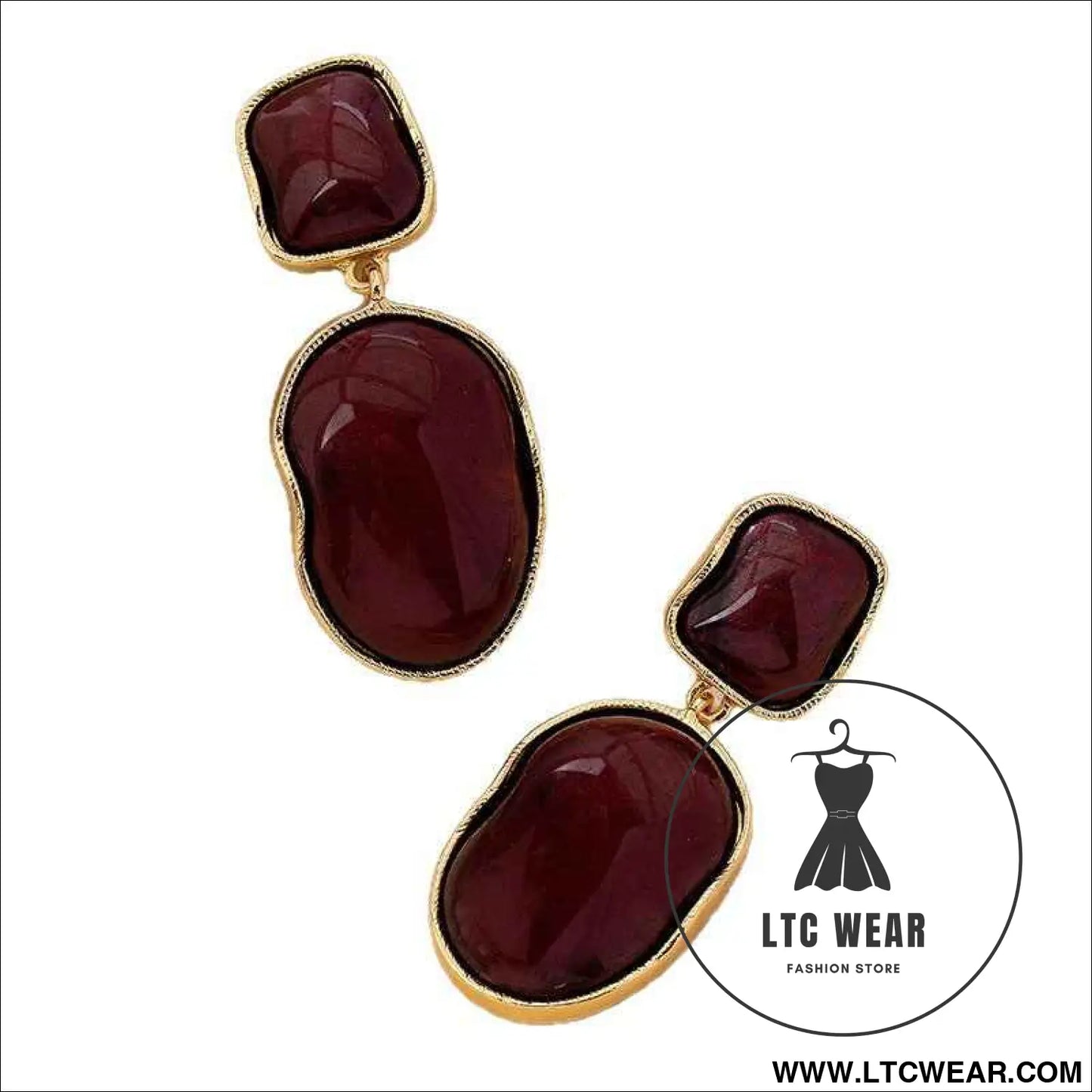 Geometric Resin Drop Earrings Collection