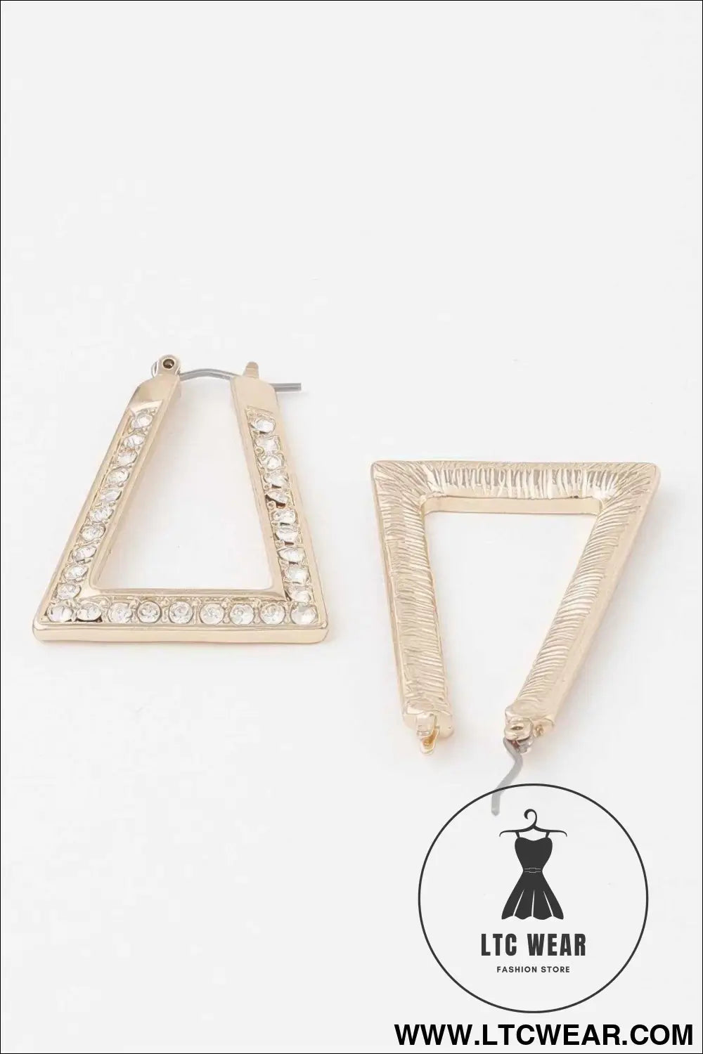 Geometric Rhinestone Earrings