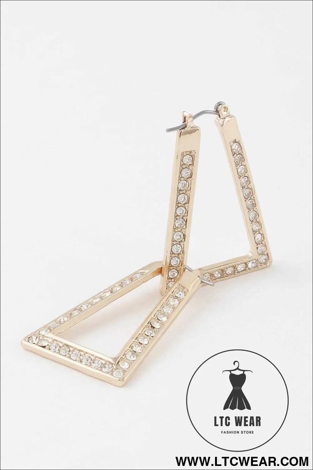 Geometric Rhinestone Earrings