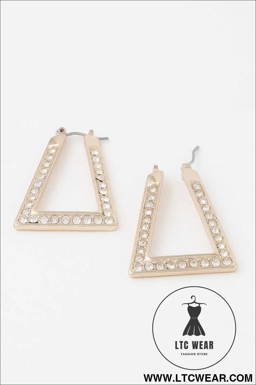 Geometric Rhinestone Earrings