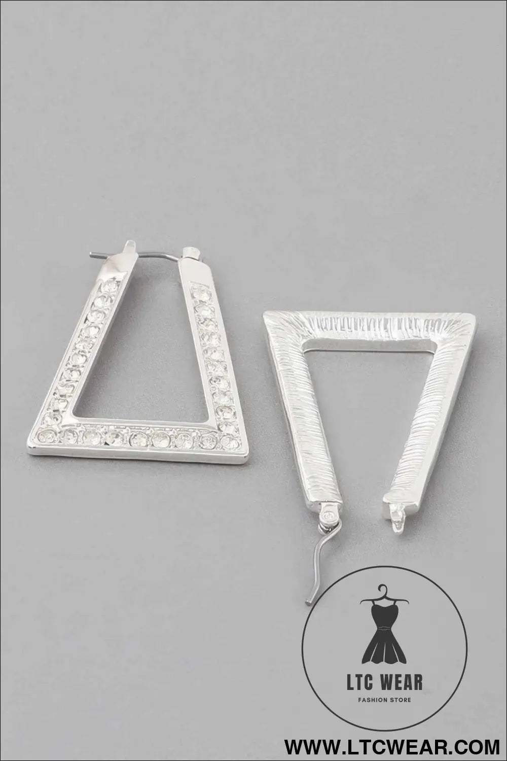 Geometric Rhinestone Earrings