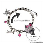 Ghost school y2k cool girl necklace amp bracelet cute decorative jewe - skull bracelet