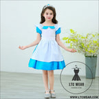 Girl’s princess dress alice cotton dress birthday halloween dress