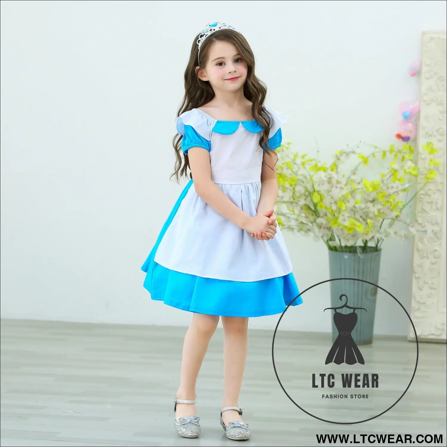 Girl’s princess dress alice cotton dress birthday halloween dress