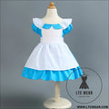 Girl’s princess dress alice cotton dress birthday halloween dress - e56 / 90cm
