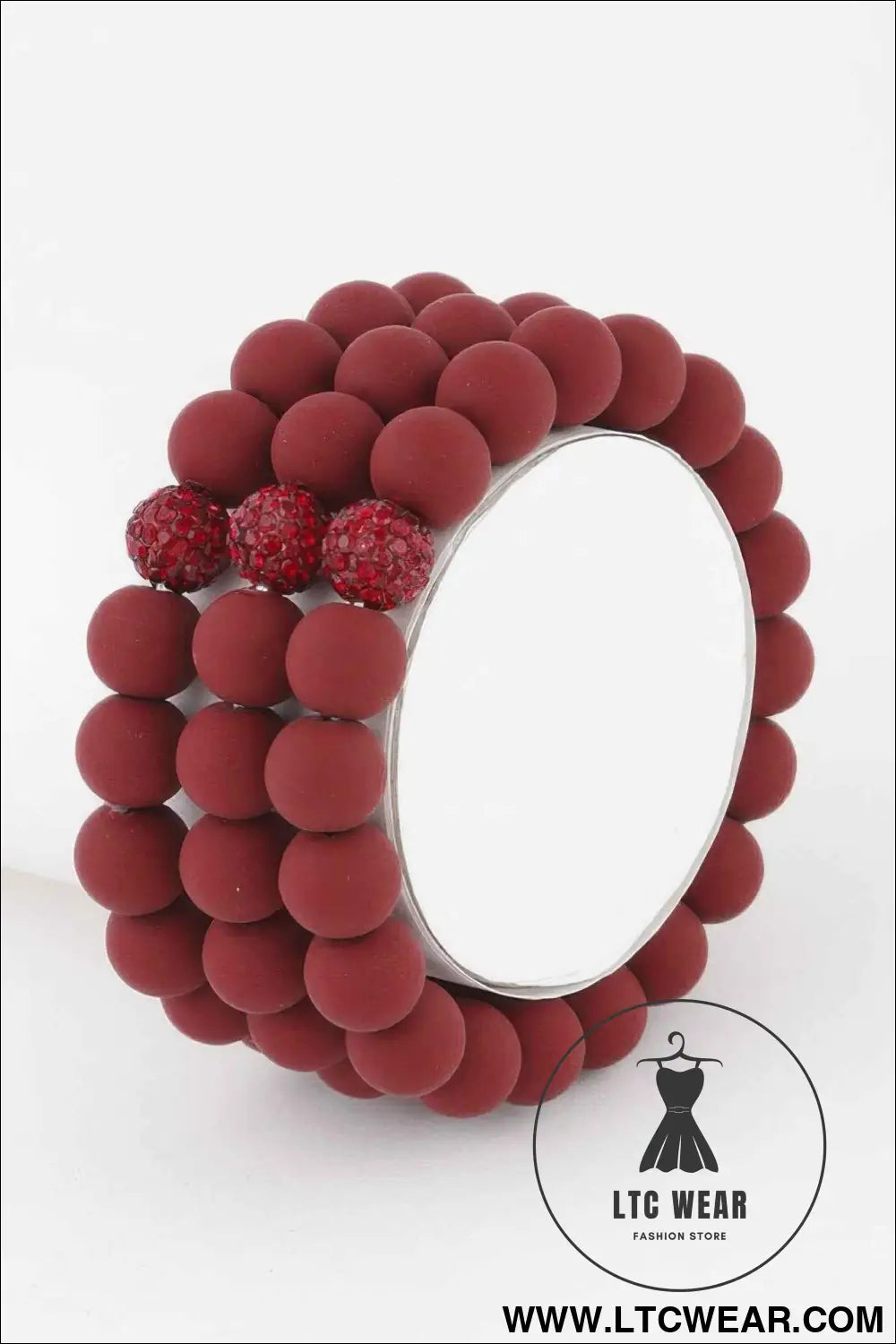 Glitter Clay Bead Bracelet