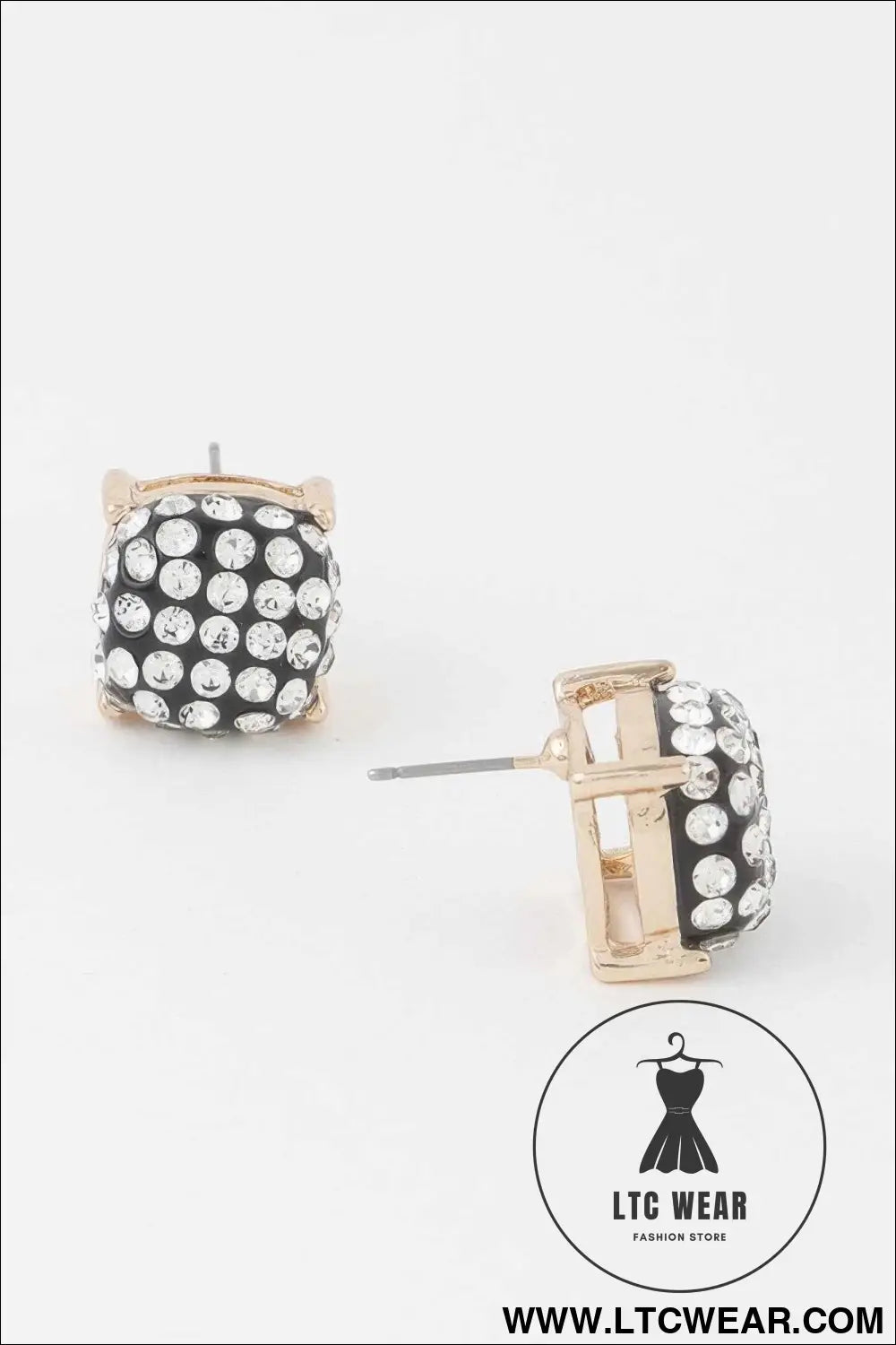Glitter Studded Cubic Earrings