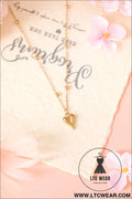 Gold plated alloy puffed heart necklace - gold / one size / 100% alloy - jewelry