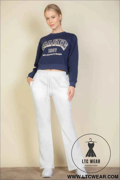 Graphic Drop Shoulder Sweatshirt