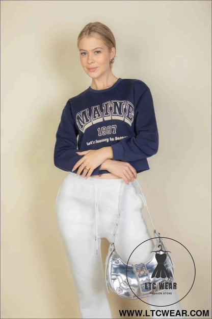 Graphic Drop Shoulder Sweatshirt
