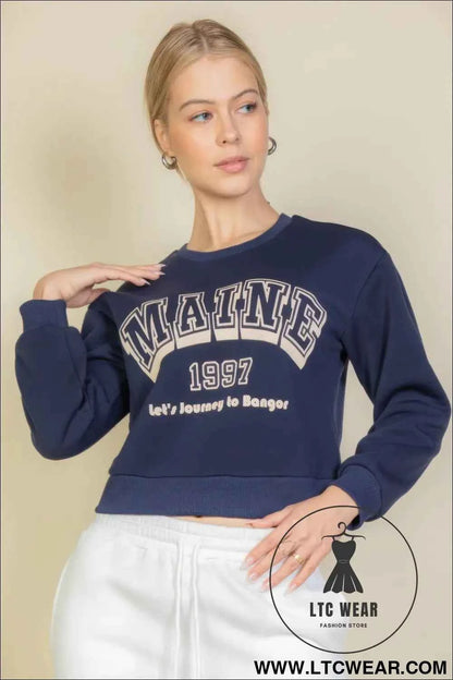 Graphic Drop Shoulder Sweatshirt