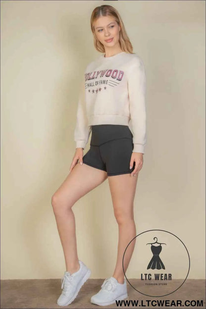 Graphic Drop Shoulder Sweatshirt