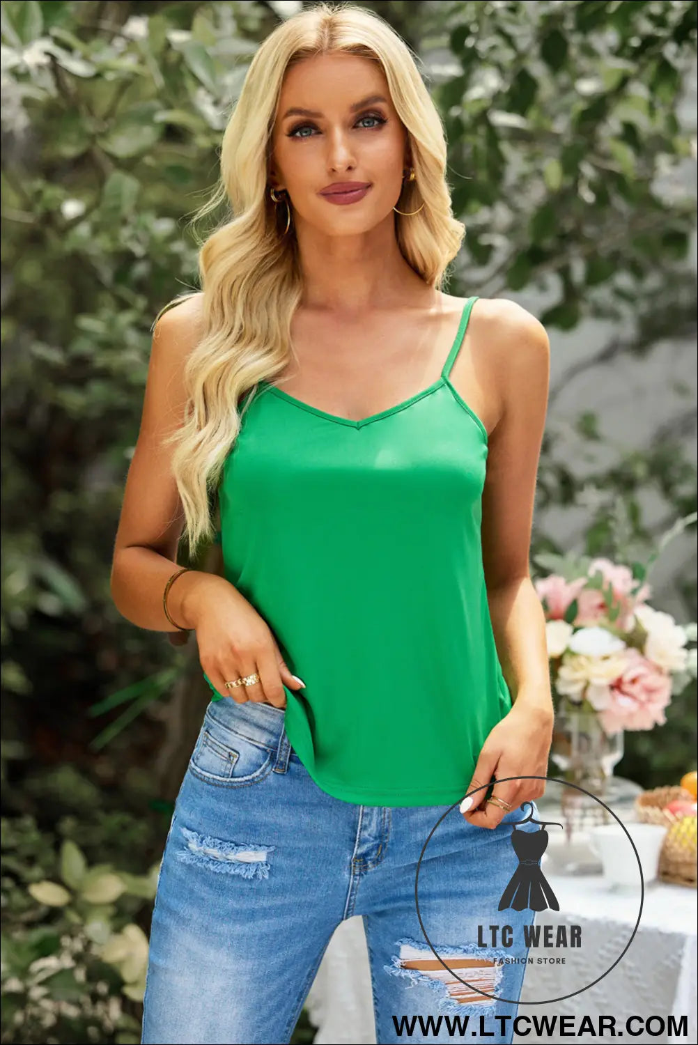 Green high neck lace short sleeve blouse - blouses & shirts