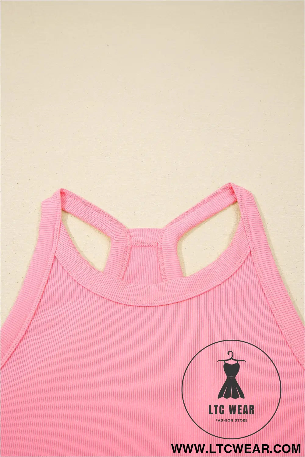 Green Slim Tank Top Elastic Waist Mini Skort 2pcs Outfit - L.T.C Wear Online Fashion Store