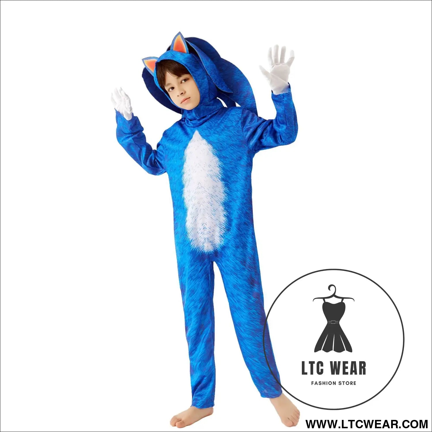 Halloween carnival cosplay costume sonic the hedgehog super sonic character costume performance outfit