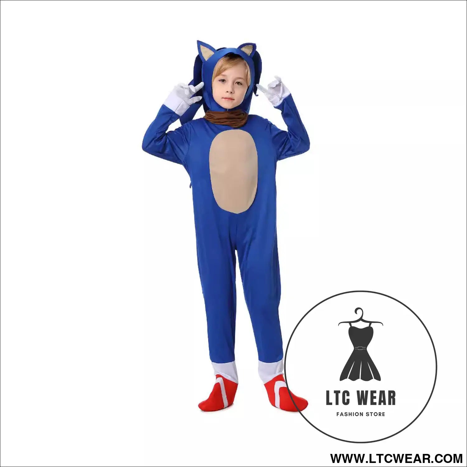 Halloween costume hedgehog blue sonic costume super sonic the hedgehog performance outfit - new sonic blue / s