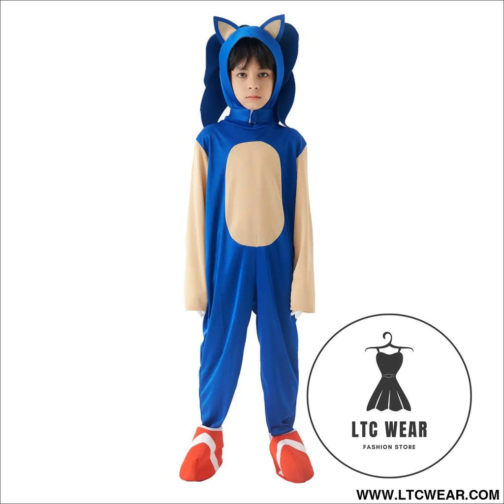 Halloween costume hedgehog blue sonic costume super sonic the hedgehog performance outfit