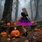 Halloween dress for girls sequin tulle princess dress role play costume dress,