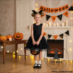 Halloween dress girls princess dress tulle puffy dress with shawl set