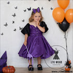 Halloween kids costume role play cosplay little witch witch party performance outfit