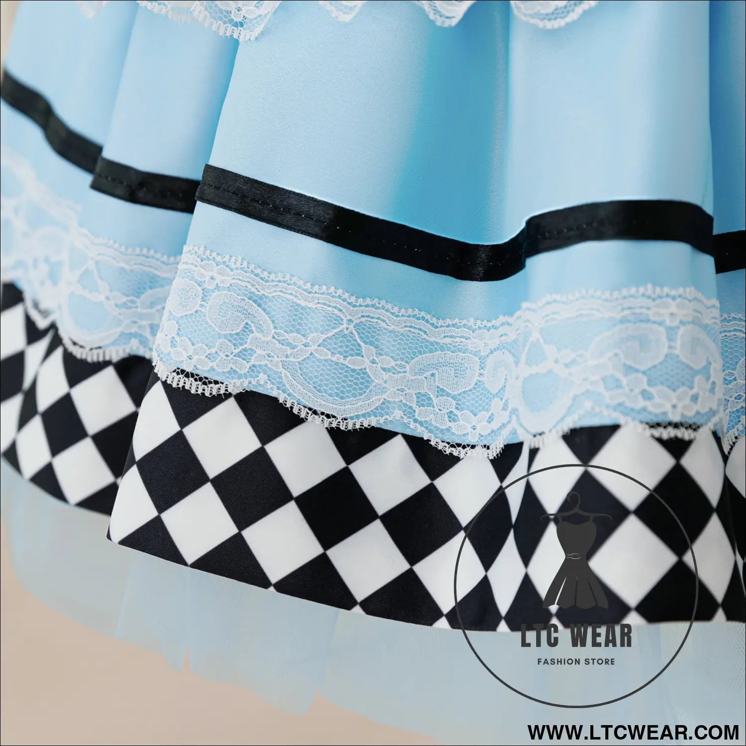 Halloween lolita alice maid dress for girls flutter sleeve princess dress stage performance costume