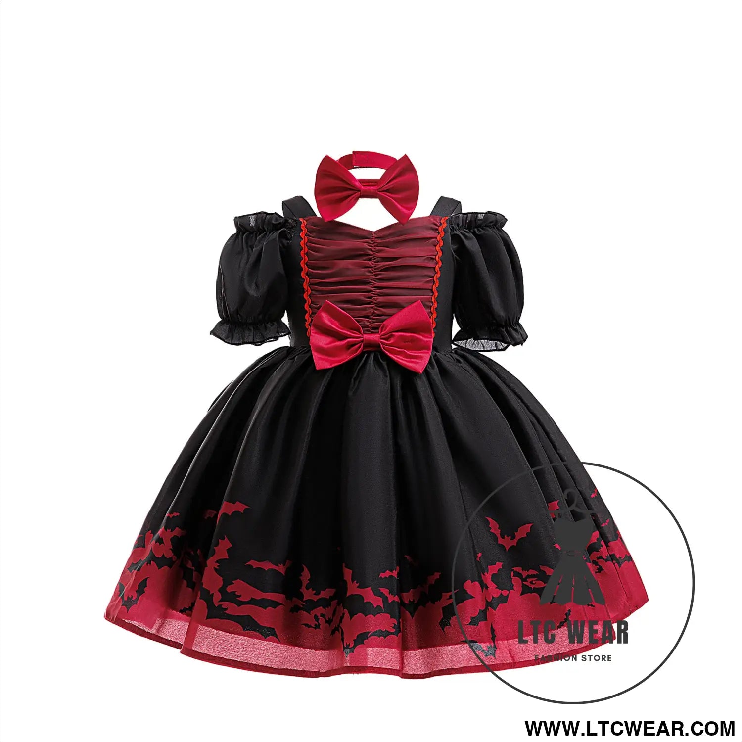 Halloween new girls’ princess dress printed organza dress children’s festival