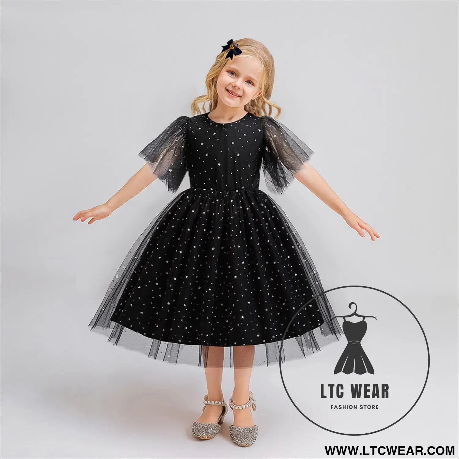 Halloween new girls’ princess dress star tulle princess dress children’s festival costume role play clothing factory