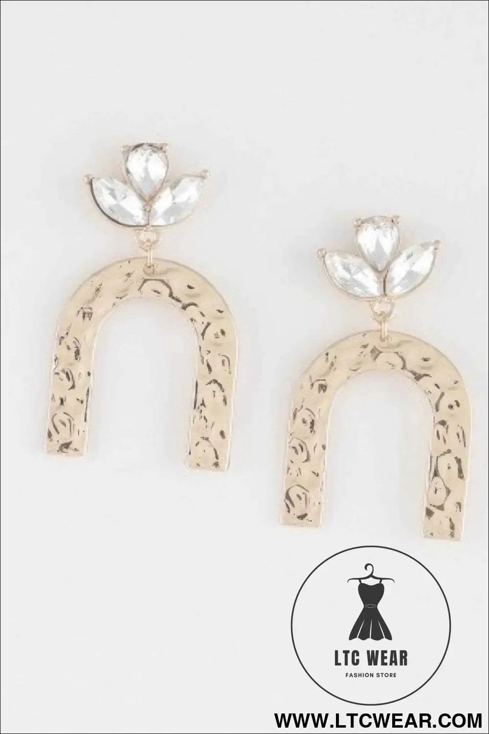 Hammered Arch Earrings
