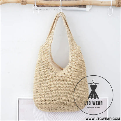 Handheld Bag Everyday Commute Versatile Woven Bag Vacation Shoulder Bag - L.T.C Wear Online Fashion Store
