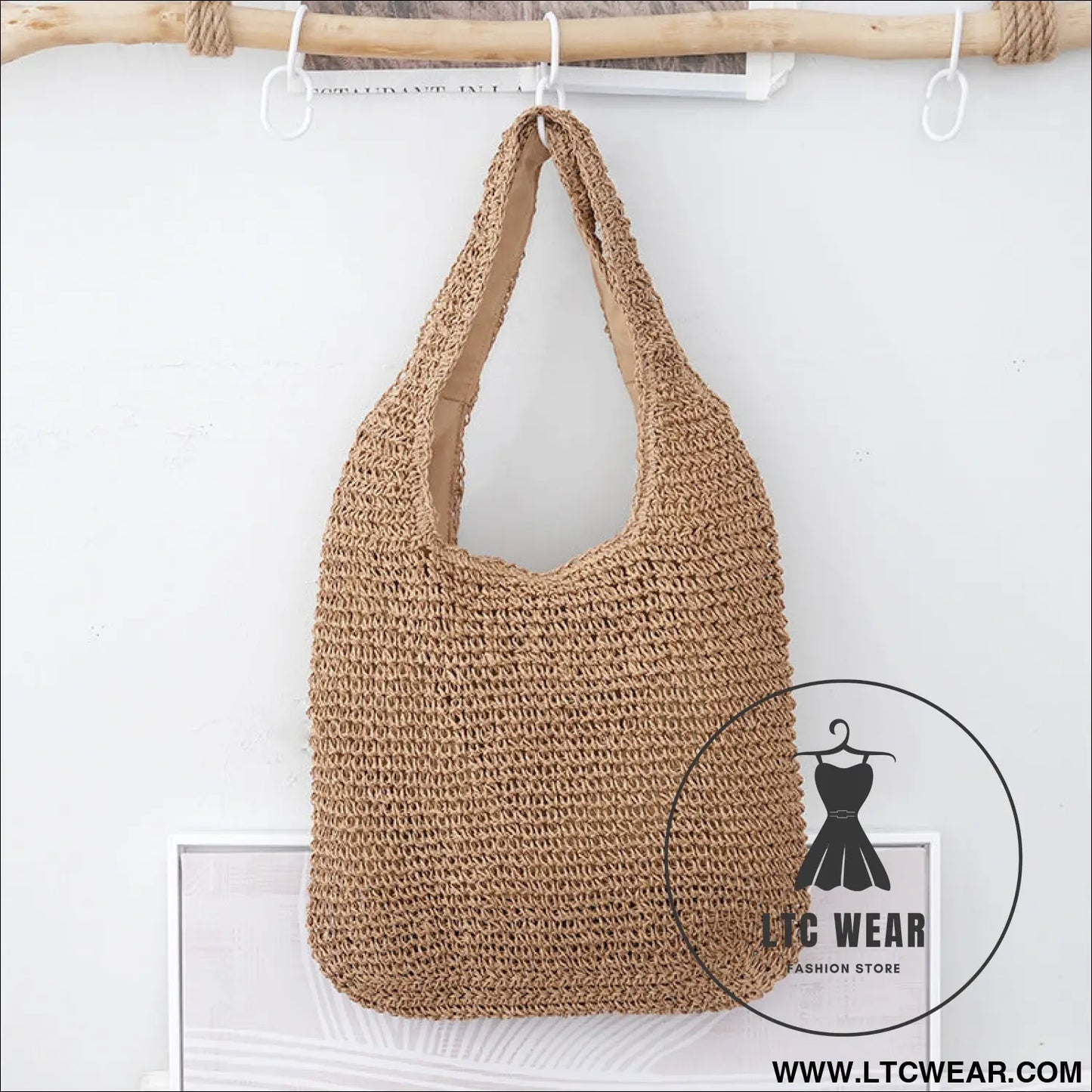 Handheld Bag Everyday Commute Versatile Woven Bag Vacation Shoulder Bag - L.T.C Wear Online Fashion Store