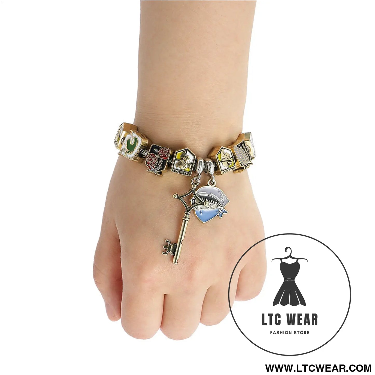 Harry potter attack on titan bracelet pandora diy bead jewelry - attack on titan bracelet