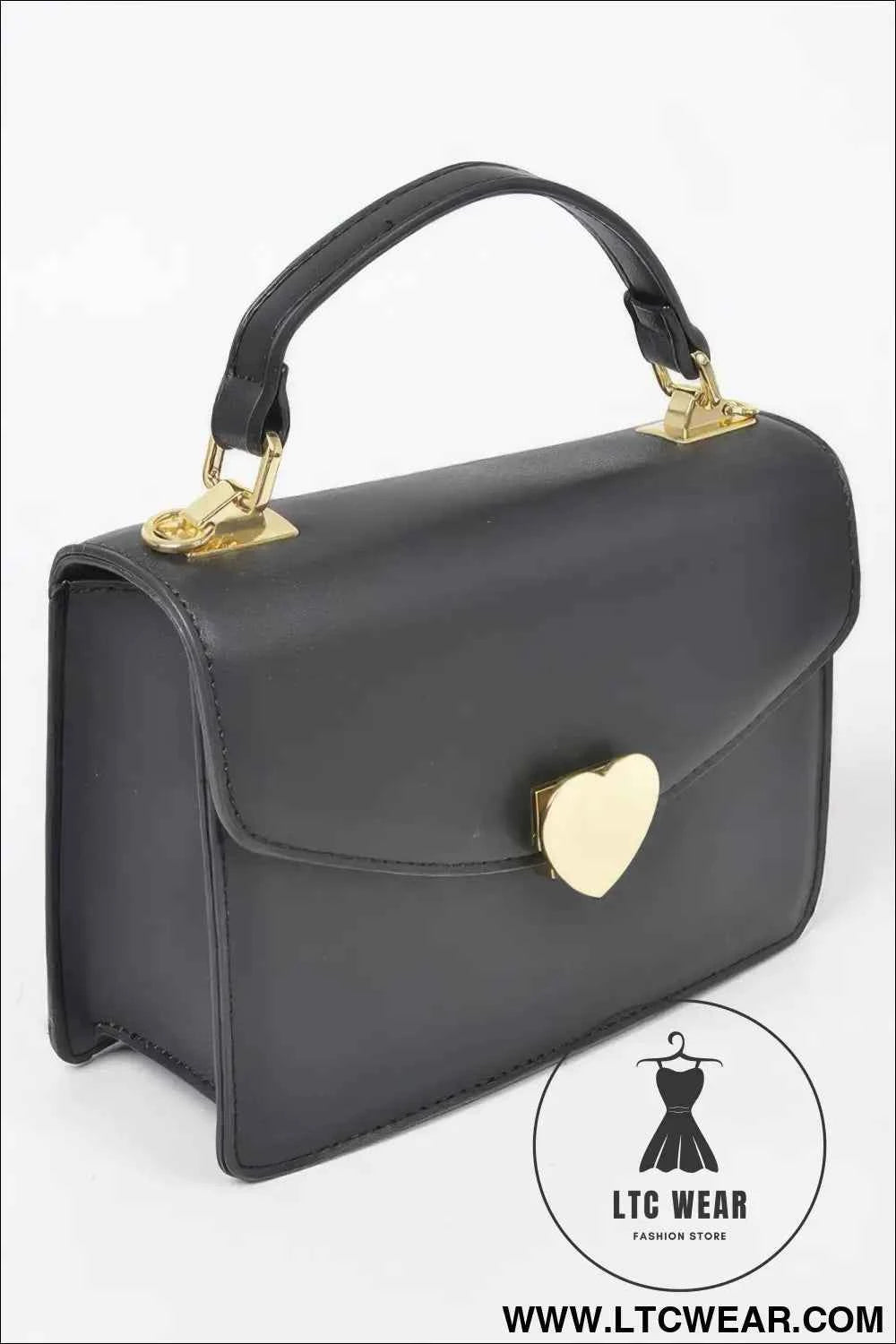 Heart Metal Clutch Handbag - Elegant Top Handle Design