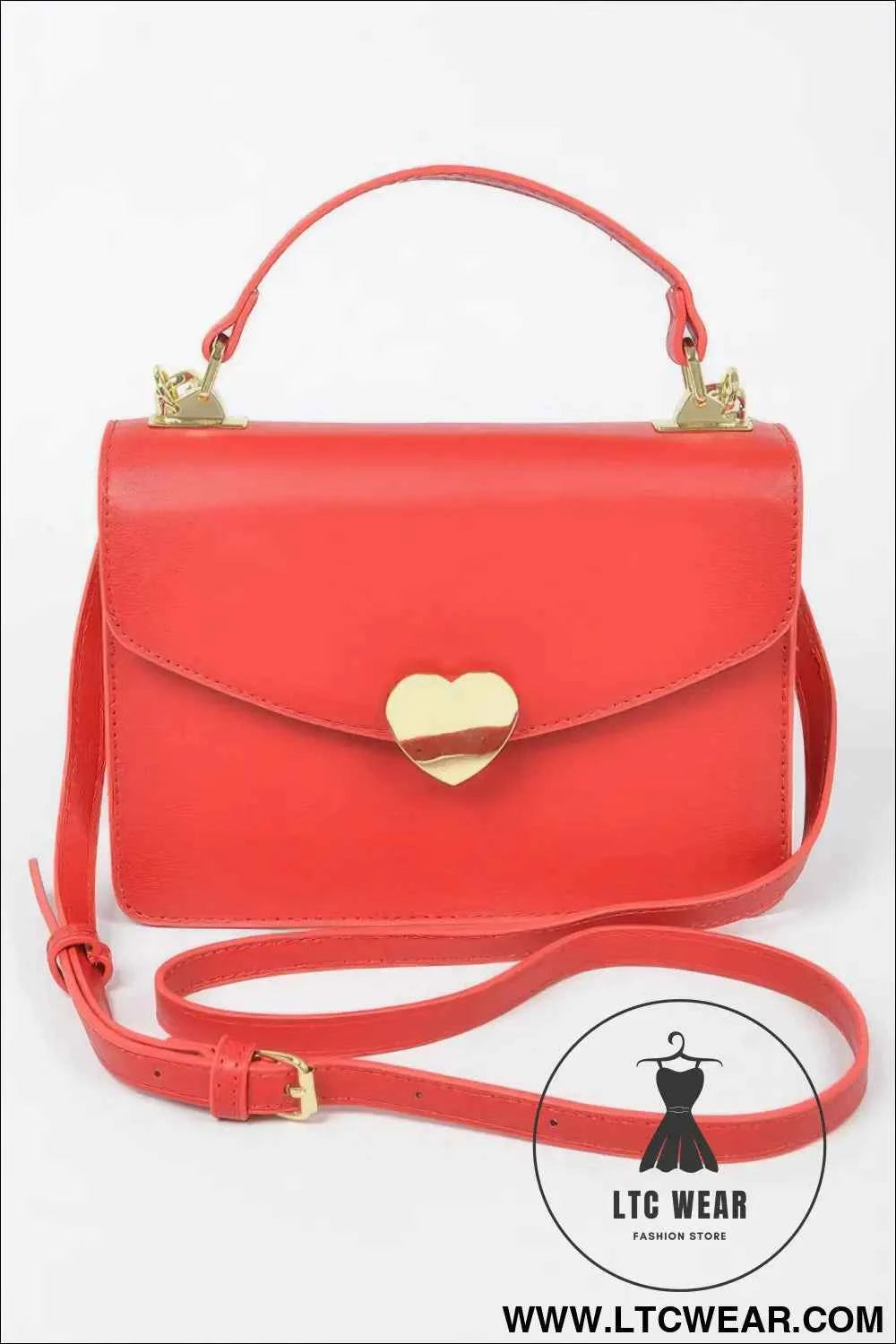 Heart Metal Clutch Handbag - Elegant Top Handle Design