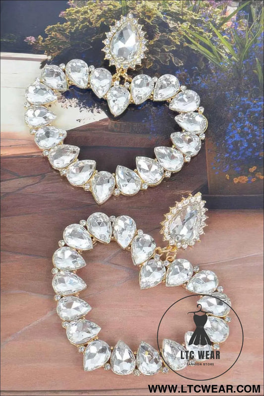 Heart Shape Stone Earrings