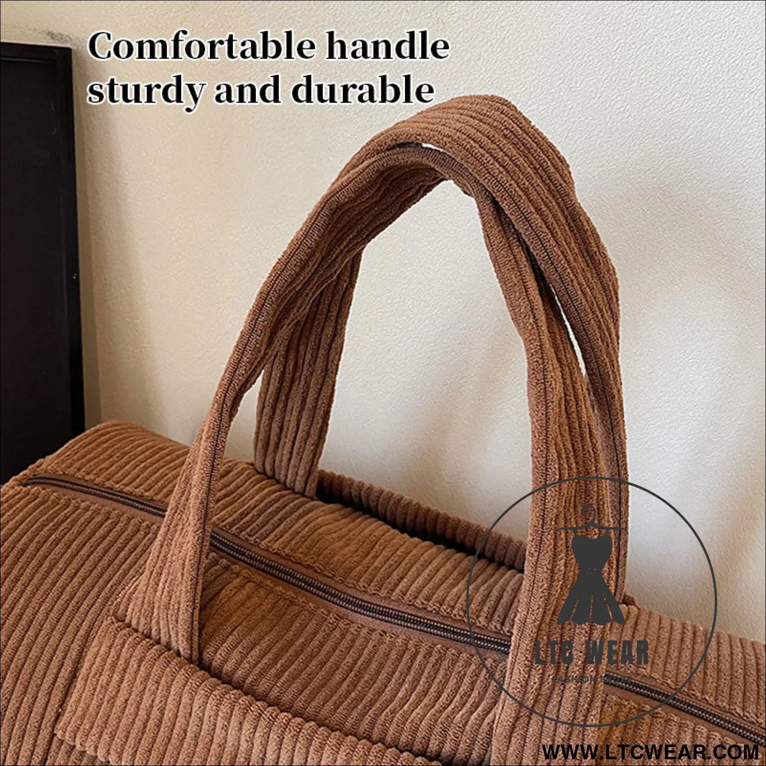 High-capacity new sports shoulder bag portable solid color crossbody with adjustable strap unisex corduroy messenger bag