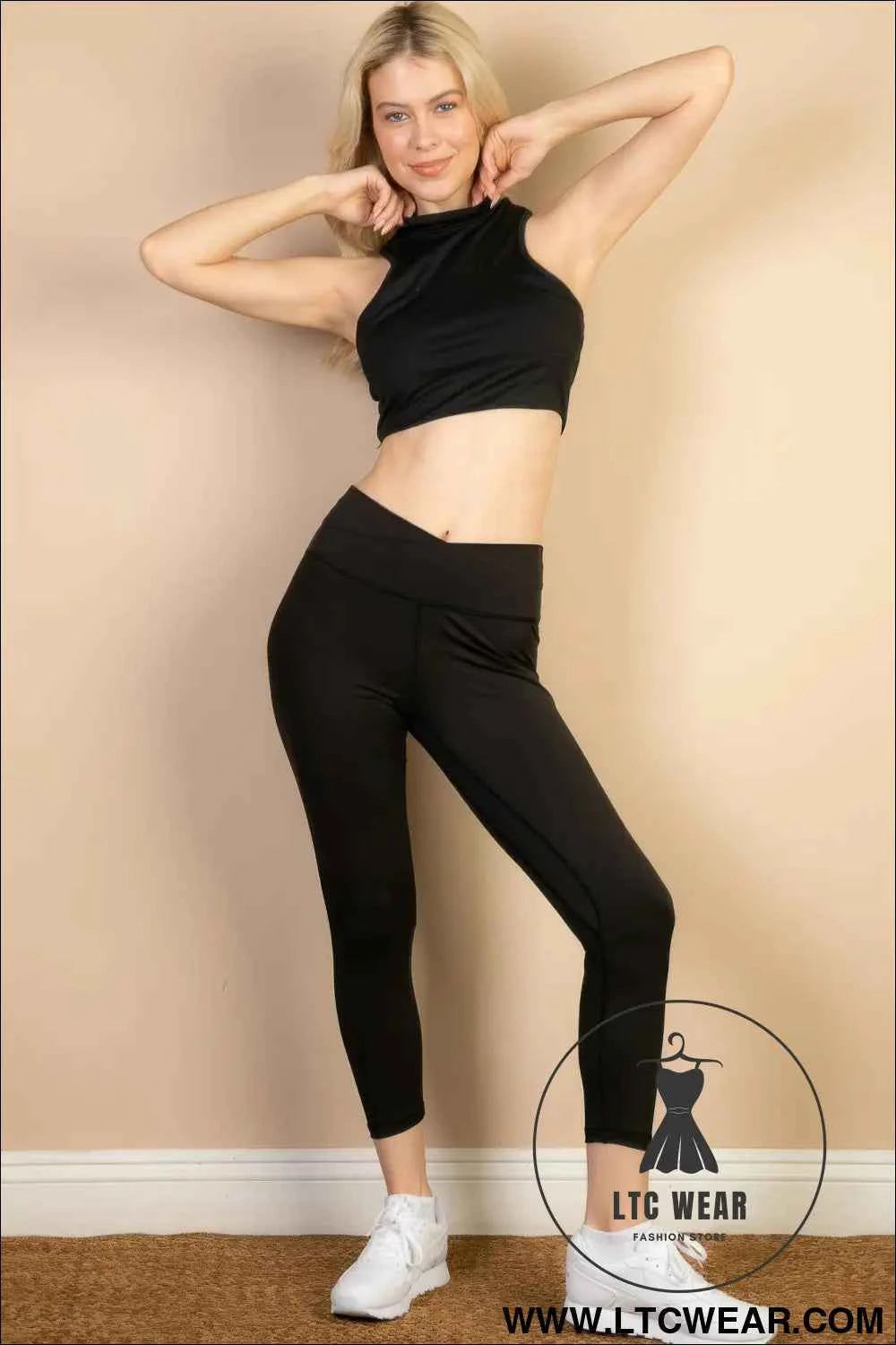 High Neck Sleeveless Top