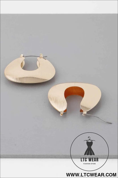 Hollow Arch Hoop Earrings