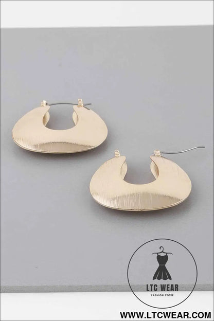 Hollow Arch Hoop Earrings