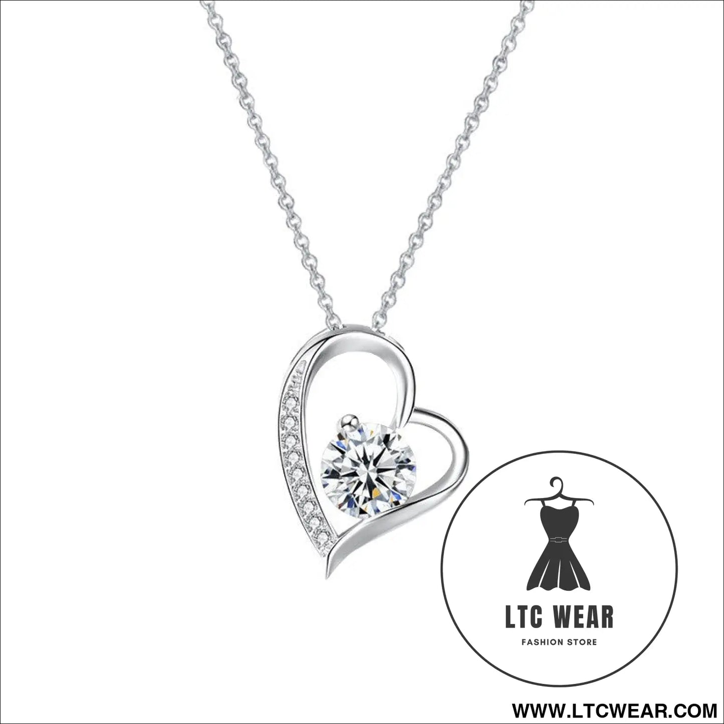 Hollow out heart-shaped necklace gift box for women