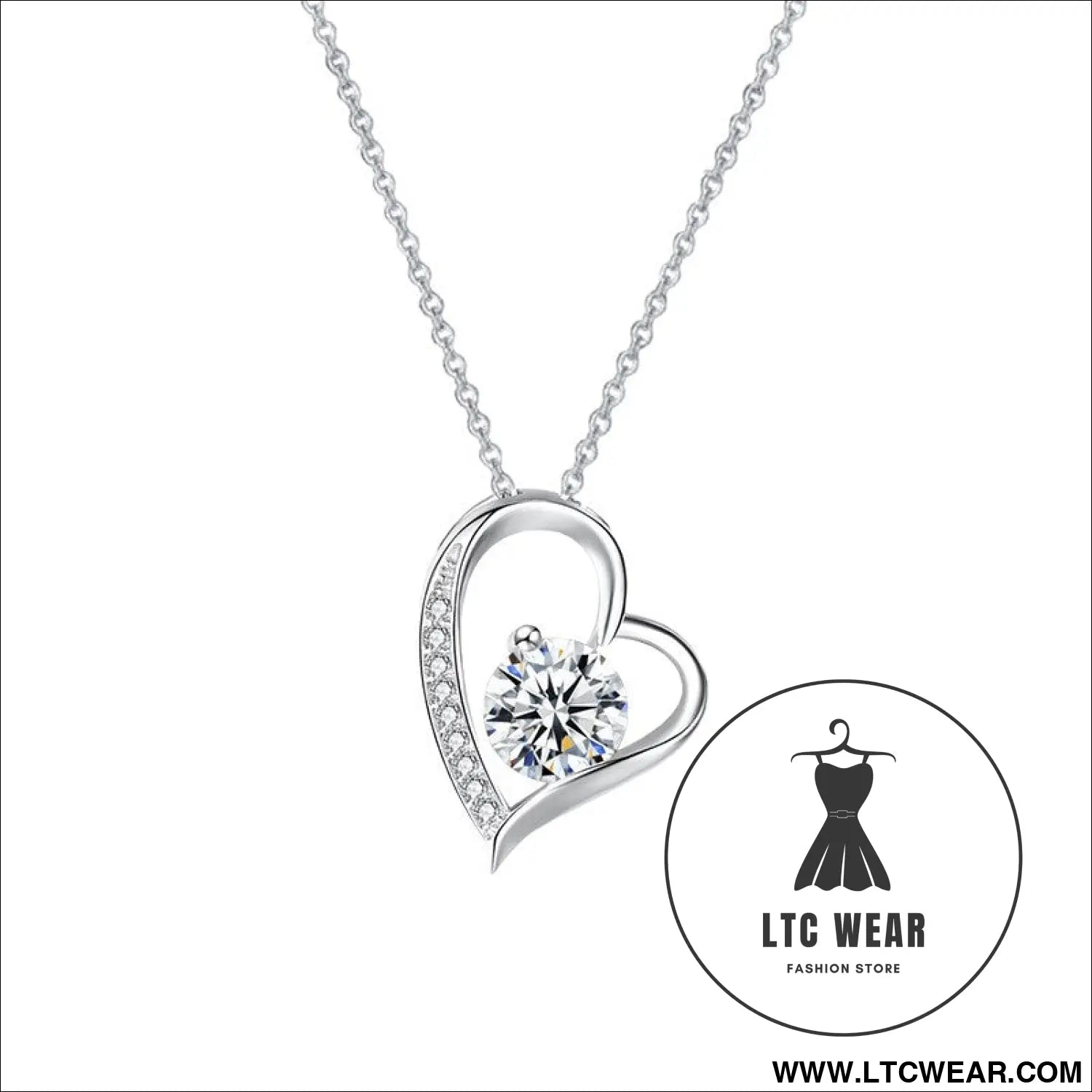 Hollow out heart-shaped necklace gift box for women