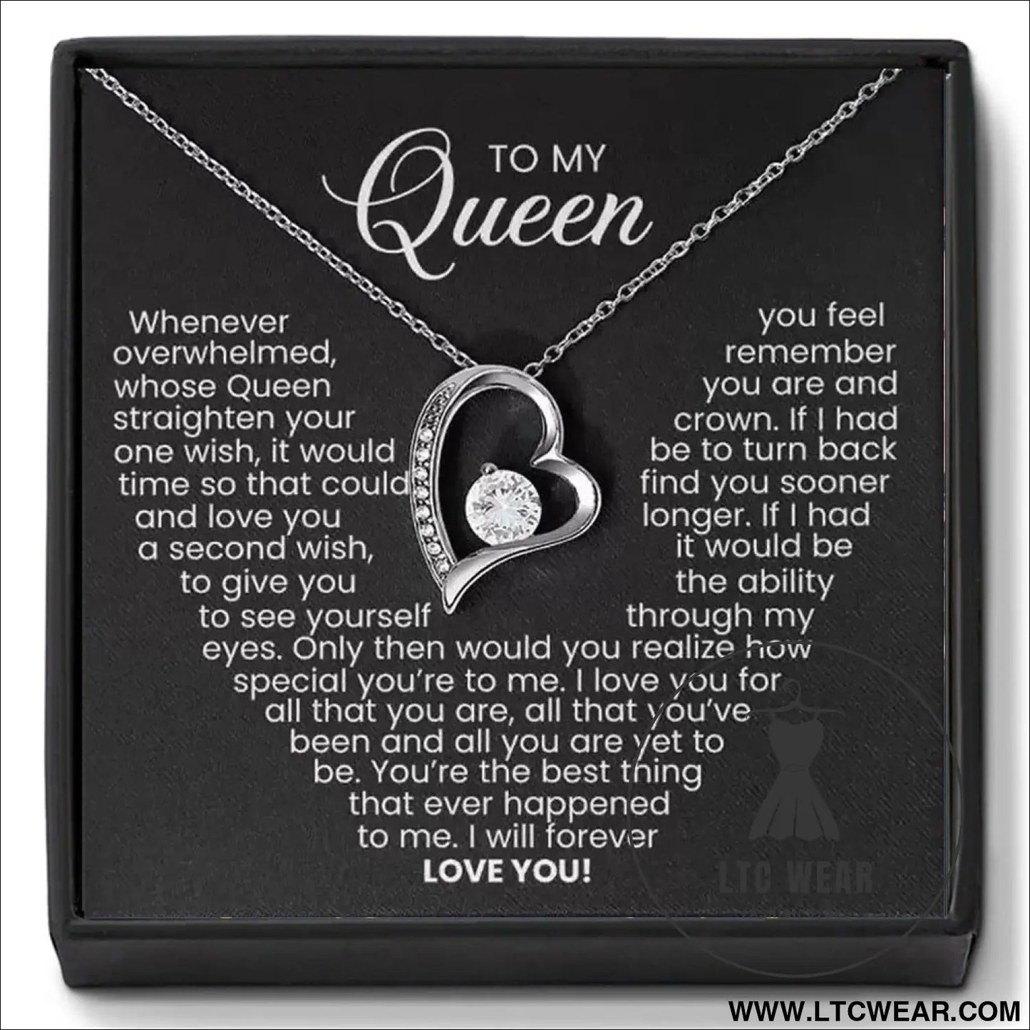 Hollow out heart-shaped necklace gift box for women