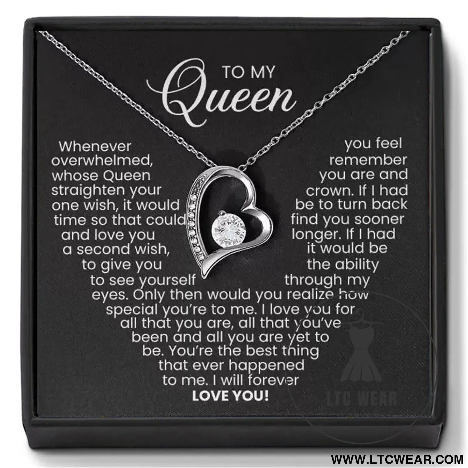 Hollow out heart-shaped necklace gift box for women