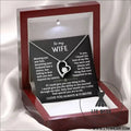 Hollow out heart-shaped zircon pendant necklace - necklace (silver)+a card light box