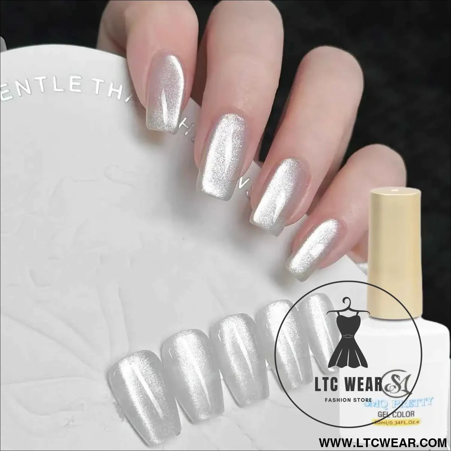 Holographic Cat Eye Gel Polish – Magnetic Galactic Shinebb
