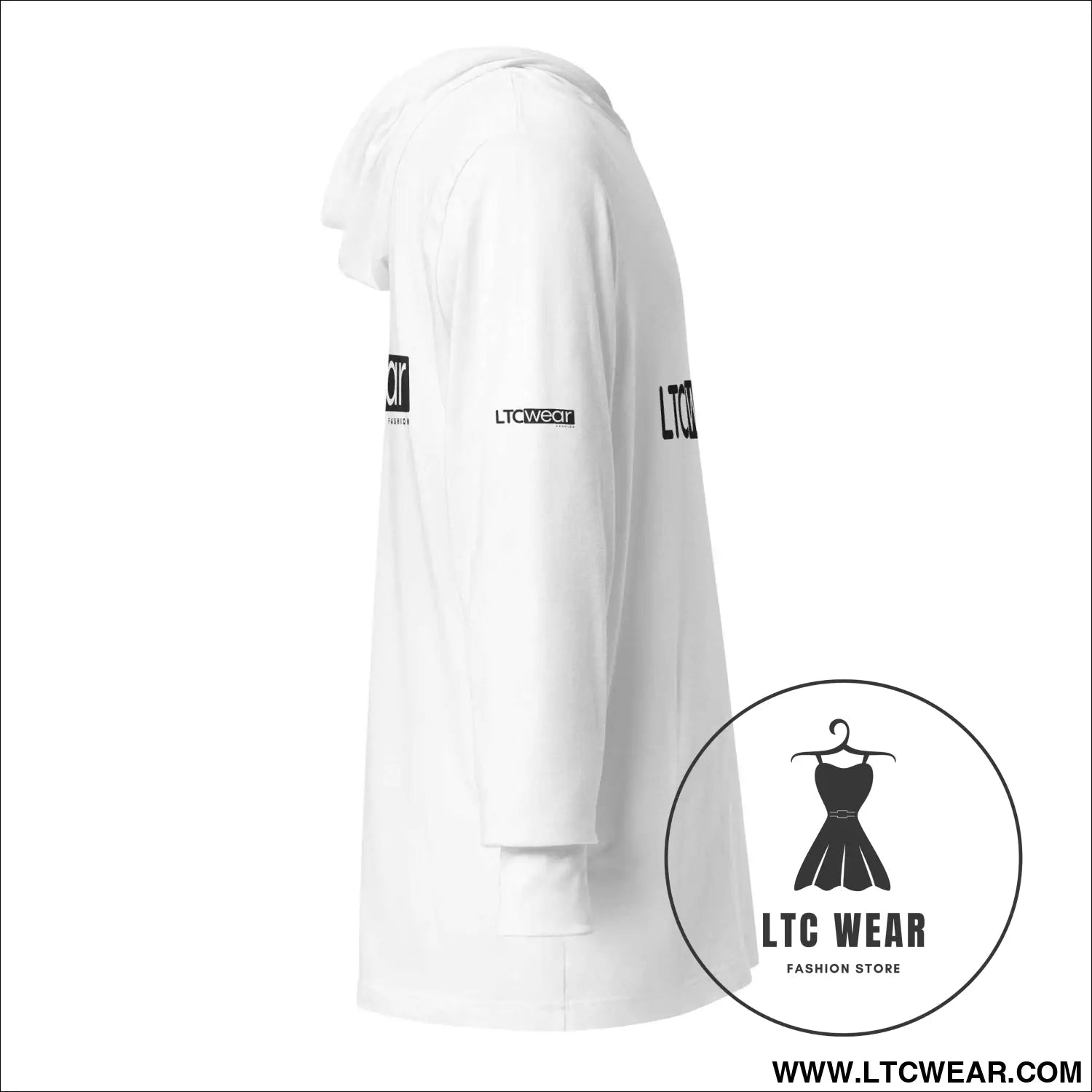 Hooded long-sleeve tee