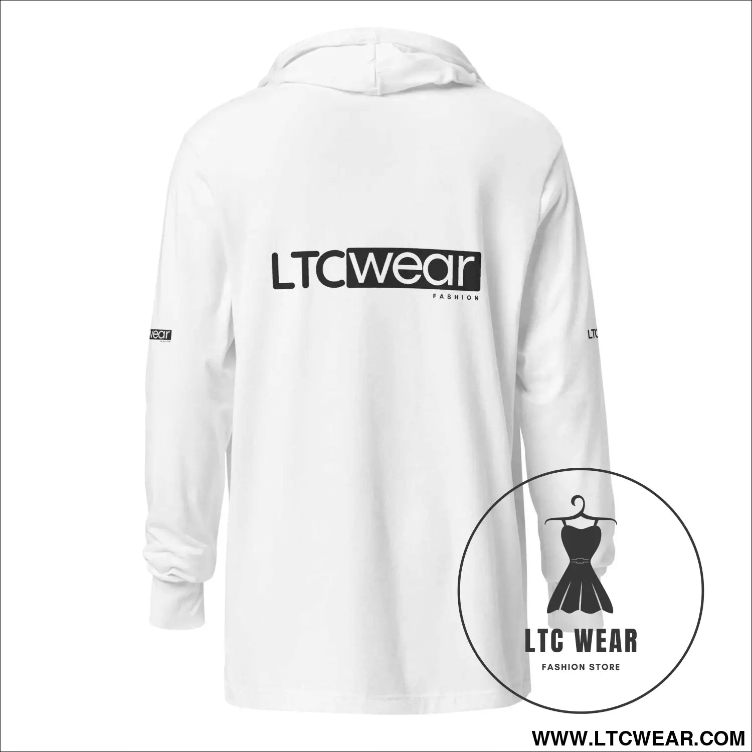 Hooded long-sleeve tee