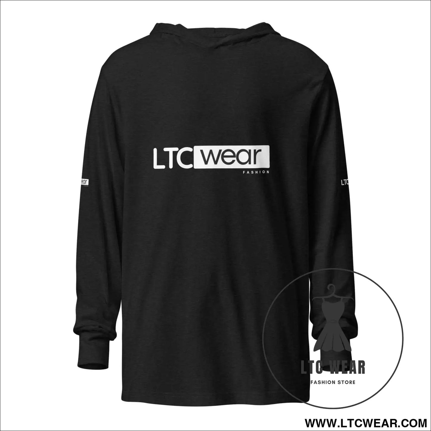 Hooded long-sleeve tee