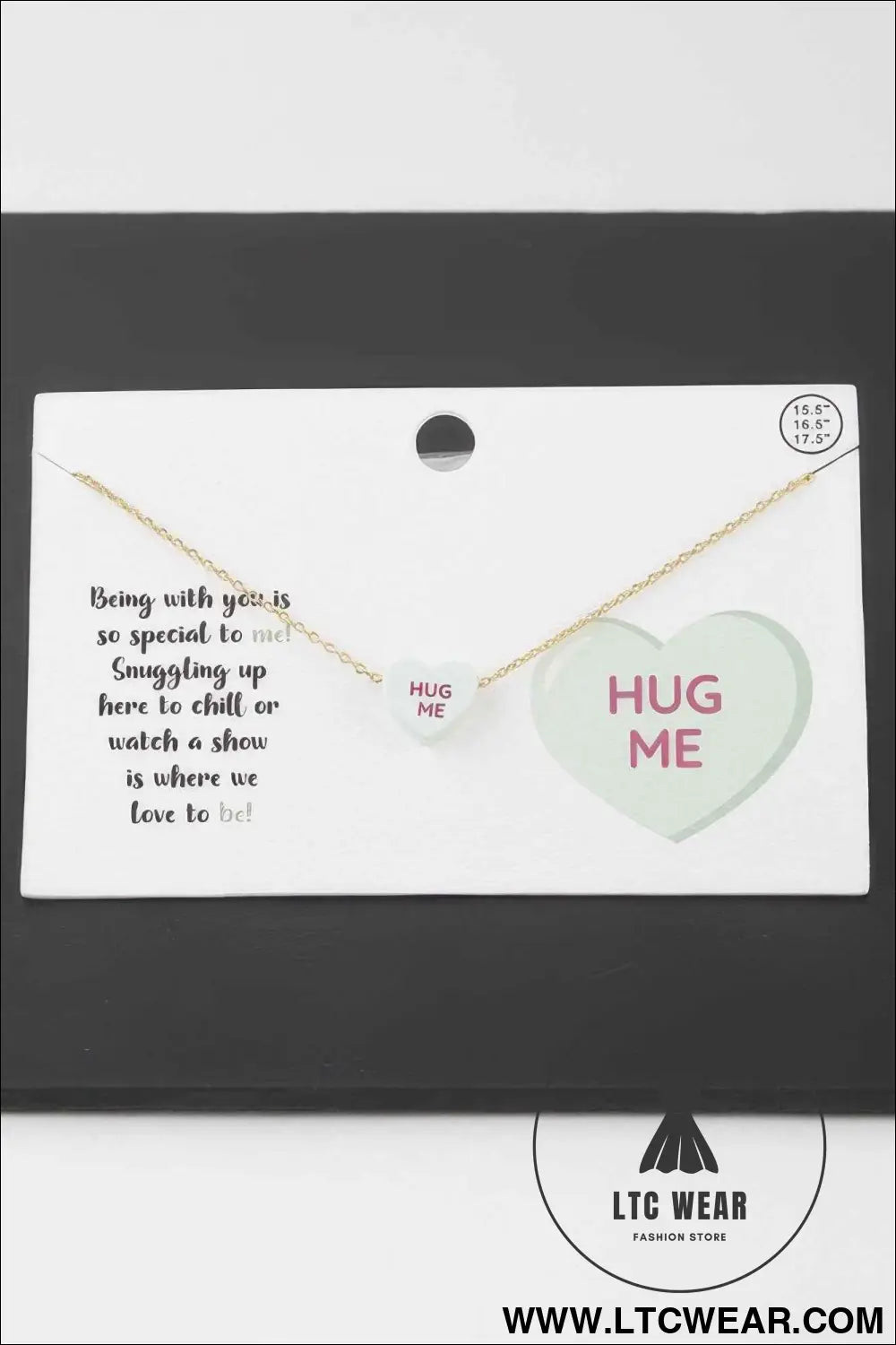 Hug Me Heart Pendant Necklace